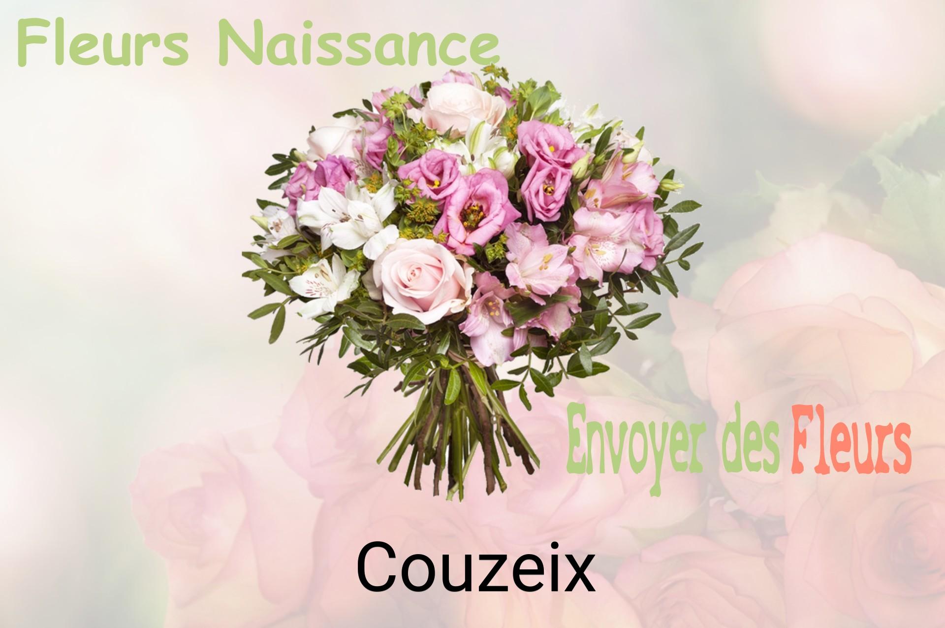 Bouquet de fleurs de naissance livré à Couzeix